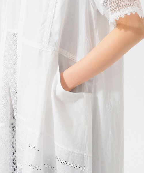 TORI-TO（トリト）の「【別注】TORI-TO / ティアード ワンピース（ワンピース・レディース・ブラック/ホワイト・ONE SIZE）」の9枚目の写真
