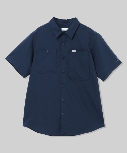 Columbia(コロンビア)の「UVカット Columbia/ シルバーリッジユーティリティII ショートスリーブ シャツ /コロンビア(シャツ/ブラウス・メンズ・ホワイト/ネイビー/グレー/ブルー・M/XL/L/S)」の2枚目の写真