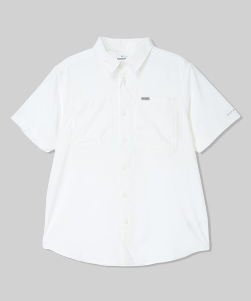 Columbia(コロンビア)の「UVカット Columbia/ シルバーリッジユーティリティII ショートスリーブ シャツ /コロンビア(シャツ/ブラウス・メンズ・ホワイト/ネイビー/グレー/ブルー・M/XL/L/S)」の1枚目の写真