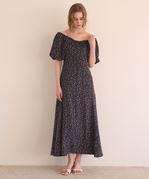 MIELI INVARIANT(ミエリインヴァリアント)の「ANNETTE Floral Puff Dress(ワンピース・レディース・ブラウン系その他/ブラック系その他・FREE)」の21枚目の写真
