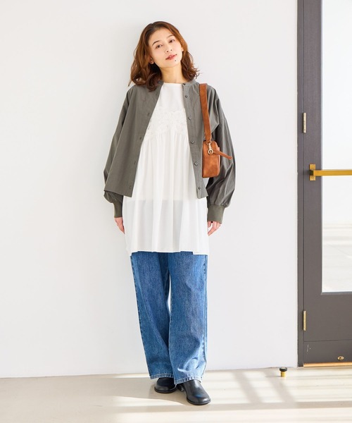 studio CLIP（スタディオクリップ）の「【3ルーム構造/500mlボトル収納可】2ハンドル付きバッグ（ショルダーバッグ・レディース・ブルー/ブラウン/ブラック/アイボリー・FREE）」の6枚目の写真