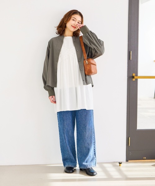 studio CLIP（スタディオクリップ）の「【3ルーム構造/500mlボトル収納可】2ハンドル付きバッグ（ショルダーバッグ・レディース・ブルー/ブラウン/ブラック/アイボリー・FREE）」の7枚目の写真