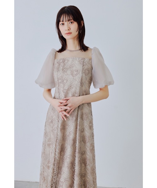 niana(ニアナ)の「ニュアンスフラワーレースドレス パーティードレス オケージョンドレス 結婚式 二次会 同窓会 成人式 お呼ばれワンピース(ドレス・レディース・ブラック/ブラウン系その他/グリーン/ピンク・M)」の19枚目の写真