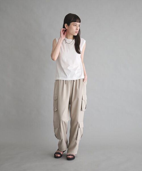 GARAGE OF GOOD CLOTHING（ガレージオブグッドクロージング）の「【日本製】ライトタッチノースリプルオーバー（Tシャツ/カットソー・レディース・オフホワイト・FREE）」の12枚目の写真