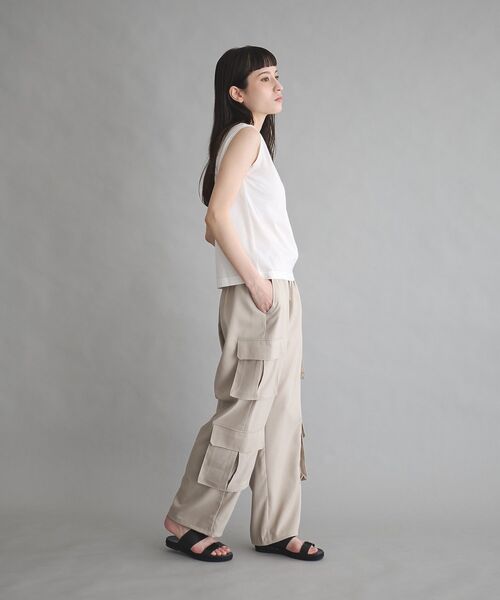 GARAGE OF GOOD CLOTHING（ガレージオブグッドクロージング）の「【日本製】ライトタッチノースリプルオーバー（Tシャツ/カットソー・レディース・オフホワイト・FREE）」の10枚目の写真