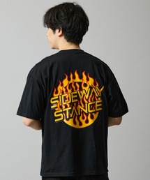 【SIDEWAYSTANCE】ファイヤーサークルロゴ半袖Tシャツ 70706