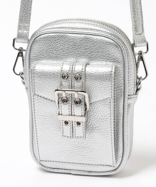 HARE（ハレ）の「ベルトデザインミニショルダーバッグ(HARE)（ショルダーバッグ・レディース・シルバー/ブラック・FREE）」の9枚目の写真
