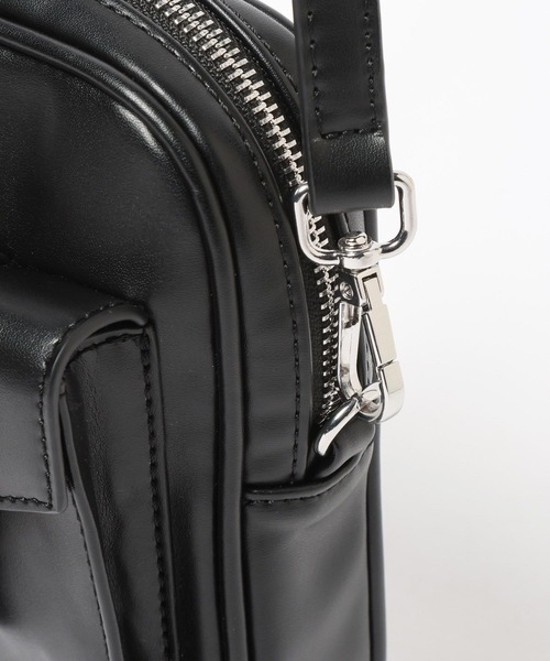 HARE（ハレ）の「ベルトデザインミニショルダーバッグ(HARE)（ショルダーバッグ・レディース・シルバー/ブラック・FREE）」の12枚目の写真