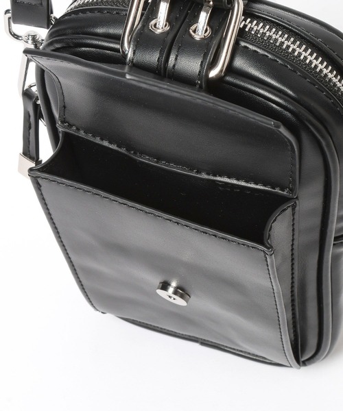 HARE（ハレ）の「ベルトデザインミニショルダーバッグ(HARE)（ショルダーバッグ・レディース・シルバー/ブラック・FREE）」の14枚目の写真