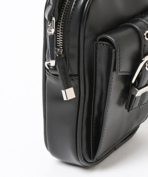 HARE（ハレ）の「ベルトデザインミニショルダーバッグ(HARE)（ショルダーバッグ・レディース・シルバー/ブラック・FREE）」の16枚目の写真