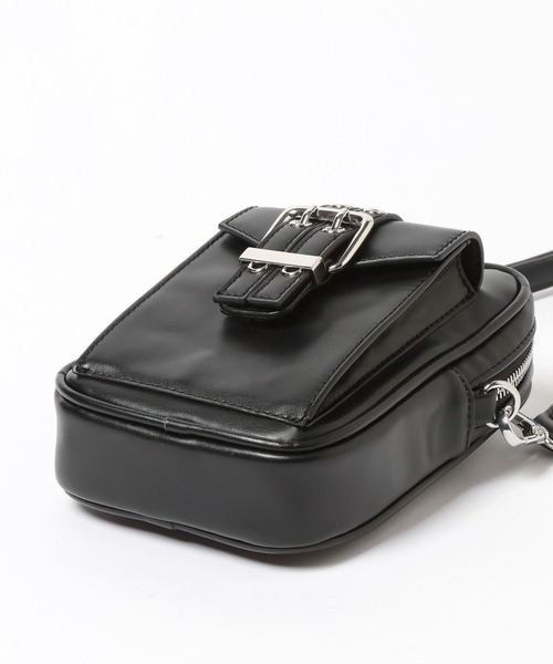 HARE（ハレ）の「ベルトデザインミニショルダーバッグ(HARE)（ショルダーバッグ・レディース・シルバー/ブラック・FREE）」の19枚目の写真