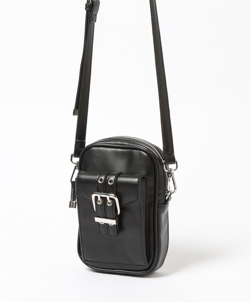 HARE（ハレ）の「ベルトデザインミニショルダーバッグ(HARE)（ショルダーバッグ・レディース・シルバー/ブラック・FREE）」の5枚目の写真