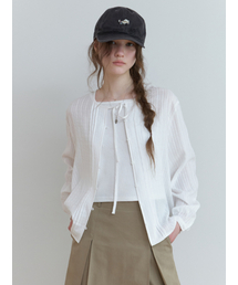 Beurre pintuck blouse (ivory)
