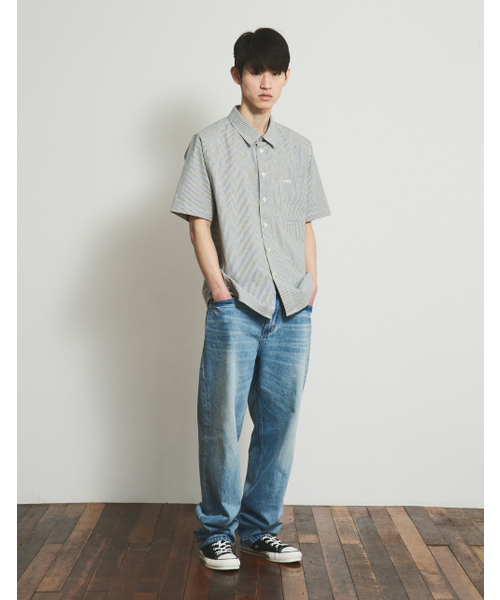 LORES(ロアス)の「Paneled S/S Shirts - Green(シャツ/ブラウス・レディース・その他・SMALL/MEDIUM/LARGE)」の2枚目の写真