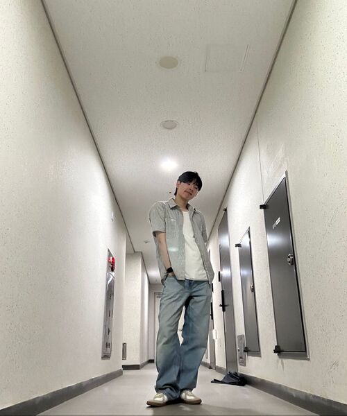 LORES(ロアス)の「Paneled S/S Shirts - Green(シャツ/ブラウス・レディース・その他・SMALL/MEDIUM/LARGE)」の6枚目の写真