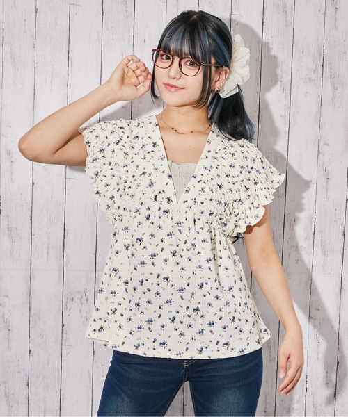 GORGE(ゴージ)の「《シャーリング・フリル》チュニック/フェミニン×カジュアル/春夏/全3色(チュニック・レディース・ブラック系/ブラック/ホワイト系・F)」の12枚目の写真