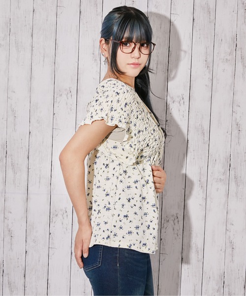 GORGE(ゴージ)の「《シャーリング・フリル》チュニック/フェミニン×カジュアル/春夏/全3色(チュニック・レディース・ブラック系/ブラック/ホワイト系・F)」の13枚目の写真