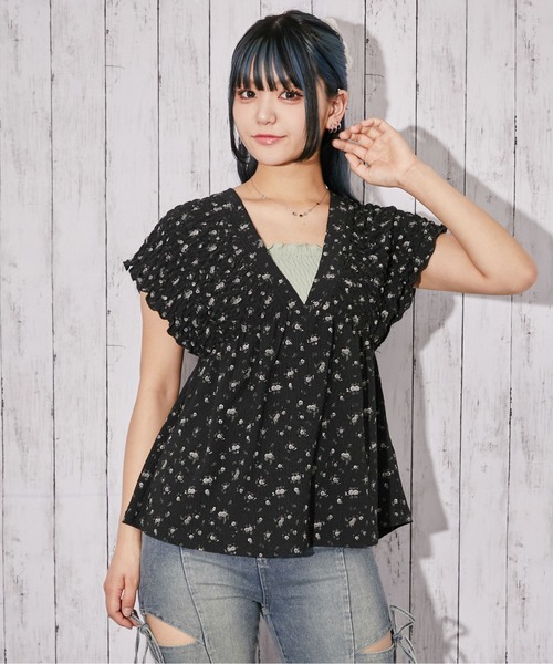 GORGE(ゴージ)の「《シャーリング・フリル》チュニック/フェミニン×カジュアル/春夏/全3色(チュニック・レディース・ブラック系/ブラック/ホワイト系・F)」の15枚目の写真