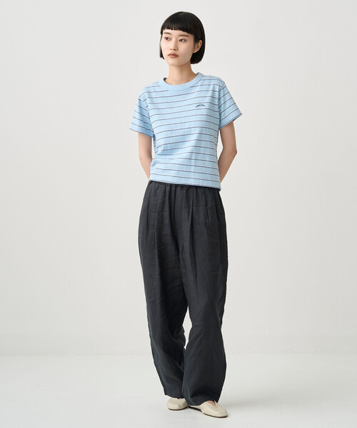 ORCIVAL(オーシバル)の「ORCIVAL | アンイーブンジャージー 刺繍ショートスリーブTシャツ WOMEN(Tシャツ/カットソー・レディース・オフホワイト/ブルー系その他/ライトグリーン/ベージュ系その他・1/2)」の16枚目の写真