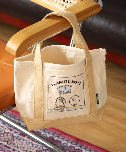 コラボミニトート ピーナッツ SNOOPY スヌーピー ミニトートバッグ Peanuts Boys（トートバッグ