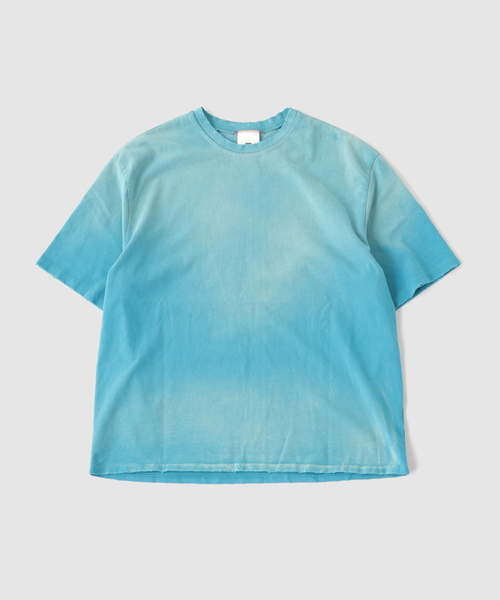 JOURNAL STANDARD(ジャーナルスタンダード)の「MOOJI MOOJI / ム―ジ ム―ジ OVERSIZE CROP T-SHIRTS AGED(Tシャツ/カットソー・メンズ・サックスブルー/カーキ/ブラック/イエロー/パープル/ホワイト系その他・MEDIUM/LARGE)」の4枚目の写真