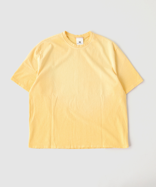 JOURNAL STANDARD(ジャーナルスタンダード)の「MOOJI MOOJI / ム―ジ ム―ジ OVERSIZE CROP T-SHIRTS AGED(Tシャツ/カットソー・メンズ・サックスブルー/カーキ/ブラック/イエロー/パープル/ホワイト系その他・MEDIUM/LARGE)」の6枚目の写真