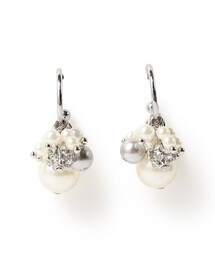 BEAMS HEART | ミックスパール フリンジ ピアス(ピアス(両耳用))