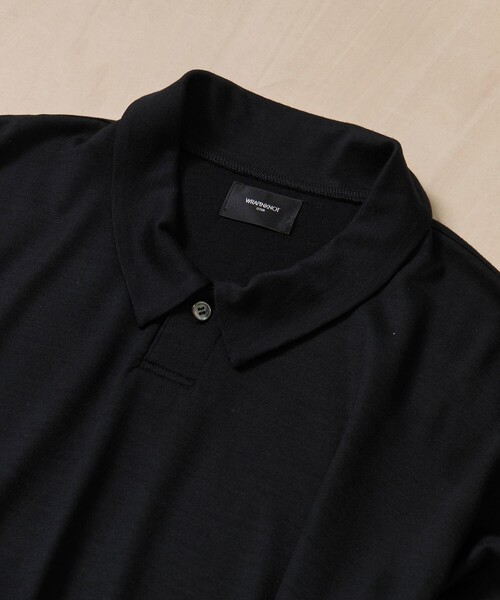 WRAPINKNOT(ラッピンノット)の「【WRAPINKNOT/ラッピンノット】S/S Polo-shirt(ポロシャツ・メンズ・ブラック・2/3)」の7枚目の写真