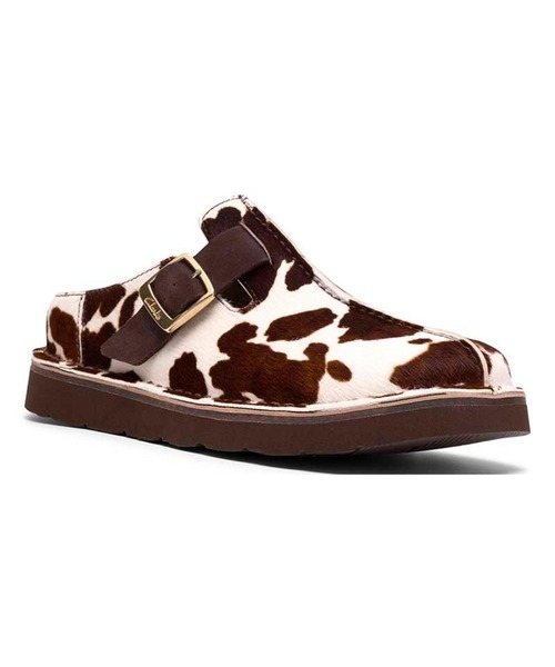 Clarks（クラークス）の「クラークス ウィメンズ Solsbury Mule. ソールズベリーミュール（スリッポン・レディース・ホワイト×ブラウン・40/50/30/60）」の2枚目の写真