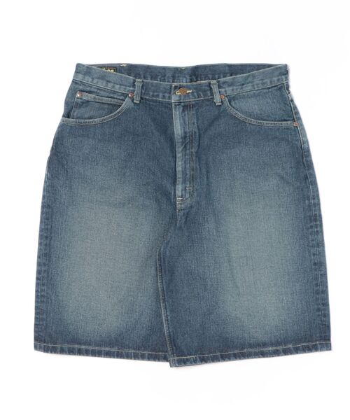 Lee（リー）の「ワイドデニムショーツ【ユニセックス】（その他パンツ・メンズ・ライトインディゴブルー/ブルー・SMALL/X-LARGE/MEDIUM/LARGE）」の2枚目の写真