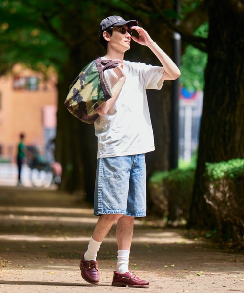 Lee(リー)の「Lee/リー ワイドデニムショーツ【ユニセックス】(その他パンツ・メンズ・ライトインディゴブルー/ブルー・SMALL/X-LARGE/MEDIUM/LARGE)」の6枚目の写真