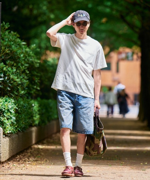Lee(リー)の「Lee/リー ワイドデニムショーツ【ユニセックス】(その他パンツ・メンズ・ライトインディゴブルー/ブルー・SMALL/X-LARGE/MEDIUM/LARGE)」の7枚目の写真