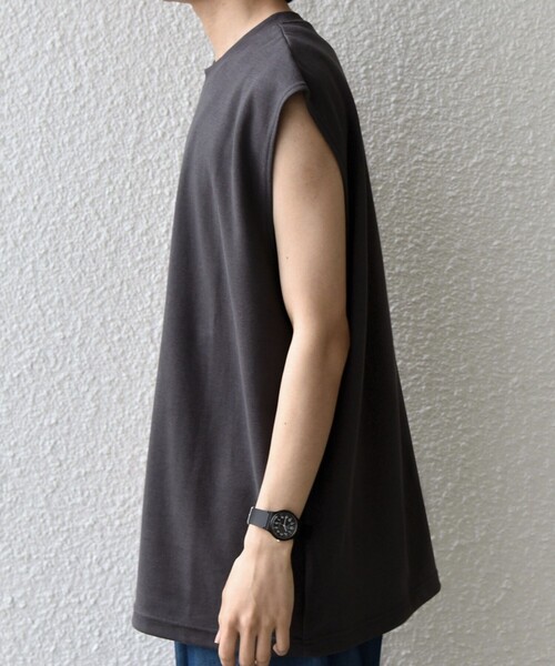 SHIPS any(シップス エニィ)の「SHIPS any:〈接触冷感〉COOL TOUCH スムース リラックス ノースリーブ Tシャツ 26SS◇(タンクトップ・メンズ・ブラック/ホワイト/チャコールグレー・LARGE/MEDIUM)」の11枚目の写真