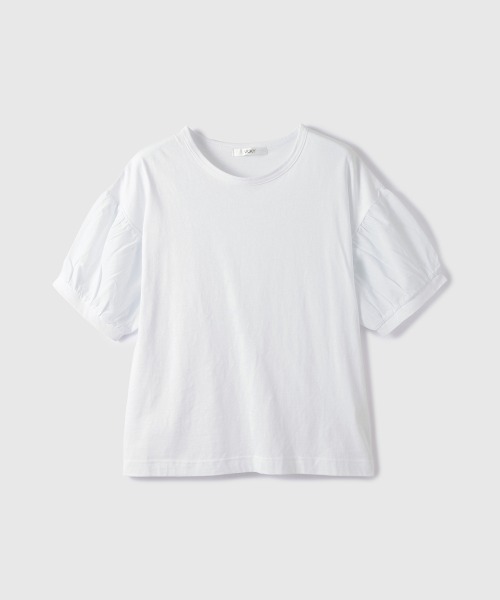 VICKY(ビッキー)の「ボリュームスリーブプルオーバー(Tシャツ/カットソー・レディース・ネイビー/オフホワイト・M)」の3枚目の写真