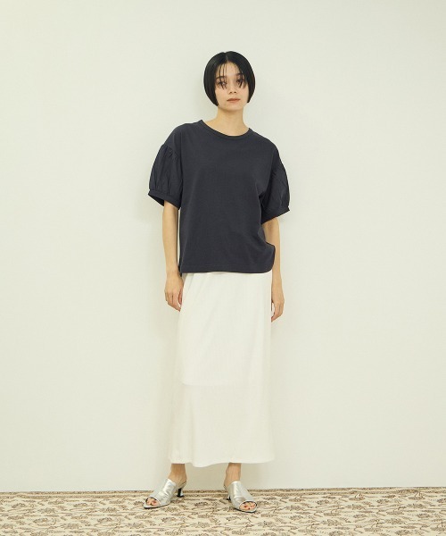 VICKY(ビッキー)の「ボリュームスリーブプルオーバー(Tシャツ/カットソー・レディース・ネイビー/オフホワイト・M)」の19枚目の写真