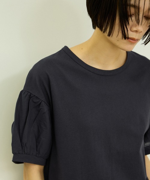 VICKY(ビッキー)の「ボリュームスリーブプルオーバー(Tシャツ/カットソー・レディース・ネイビー/オフホワイト・M)」の16枚目の写真