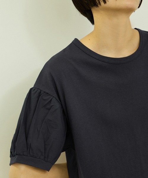 VICKY(ビッキー)の「ボリュームスリーブプルオーバー(Tシャツ/カットソー・レディース・ネイビー/オフホワイト・M)」の17枚目の写真