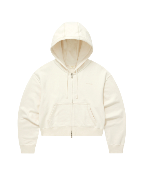 COVERNAT WOMAN（カバーナットウーマン）の「ウーマンベーシックフードジップアップアイボリー（パーカー・レディース・その他・LARGE/WM/WS）」の2枚目の写真