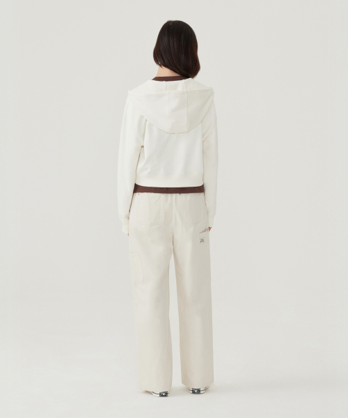 COVERNAT WOMAN（カバーナットウーマン）の「ウーマンベーシックフードジップアップアイボリー（パーカー・レディース・その他・LARGE/WM/WS）」の6枚目の写真