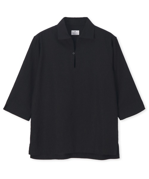 LANVIN en Bleu(ランバンオンブルー)の「コットン/リネン素材 7分袖 スキッパーシャツ(シャツ/ブラウス・メンズ・ベージュ/ネイビー/ブラック・46/52/50/48)」の19枚目の写真