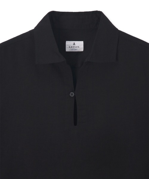 LANVIN en Bleu(ランバンオンブルー)の「コットン/リネン素材 7分袖 スキッパーシャツ(シャツ/ブラウス・メンズ・ベージュ/ネイビー/ブラック・46/52/50/48)」の11枚目の写真
