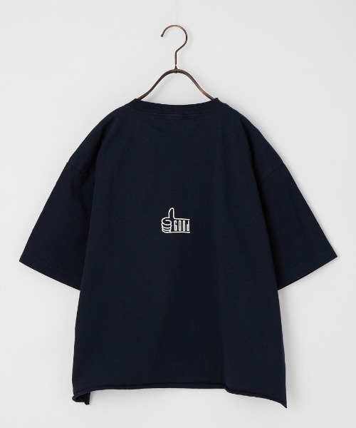 FUNG（ファング）の「[FUNG/ファング] GORGEOUS カットオフ プリントTシャツ（Tシャツ/カットソー・レディース・ネイビー/ホワイト・M）」の5枚目の写真