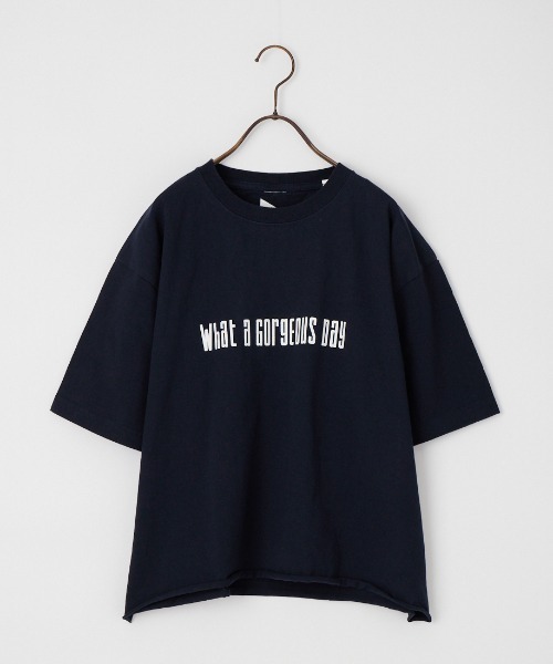 FUNG（ファング）の「[FUNG/ファング] GORGEOUS カットオフ プリントTシャツ（Tシャツ/カットソー・レディース・ネイビー/ホワイト・M）」の15枚目の写真
