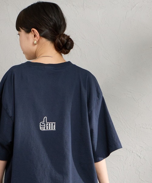 FUNG（ファング）の「[FUNG/ファング] GORGEOUS カットオフ プリントTシャツ（Tシャツ/カットソー・レディース・ネイビー/ホワイト・M）」の12枚目の写真
