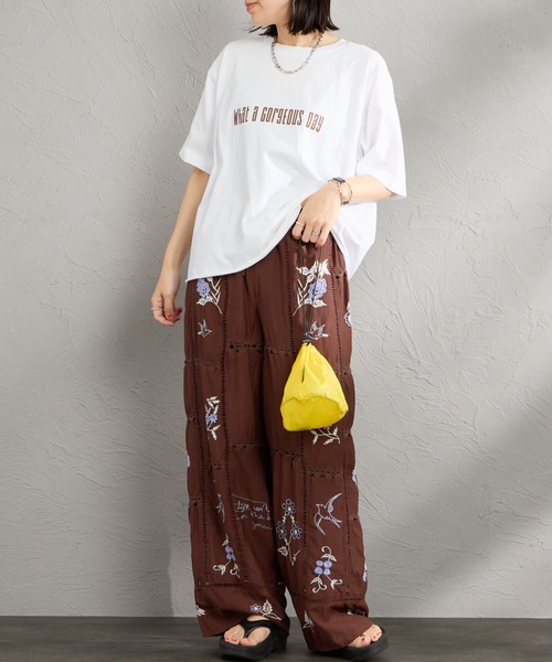FUNG（ファング）の「[FUNG/ファング] GORGEOUS カットオフ プリントTシャツ（Tシャツ/カットソー・レディース・ネイビー/ホワイト・M）」の16枚目の写真