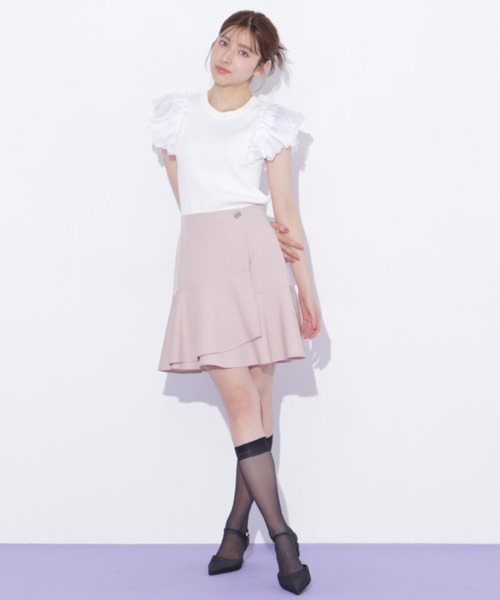 JILL by JILL STUART(ジルバイジルスチュアート)の「シアースリーブリブニット(ニット/セーター・レディース・ブルー/ネイビー/ホワイト・FREE)」の16枚目の写真
