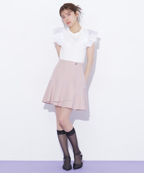 JILL by JILL STUART(ジルバイジルスチュアート)の「シアースリーブリブニット(ニット/セーター・レディース・ブルー/ネイビー/ホワイト・FREE)」の15枚目の写真