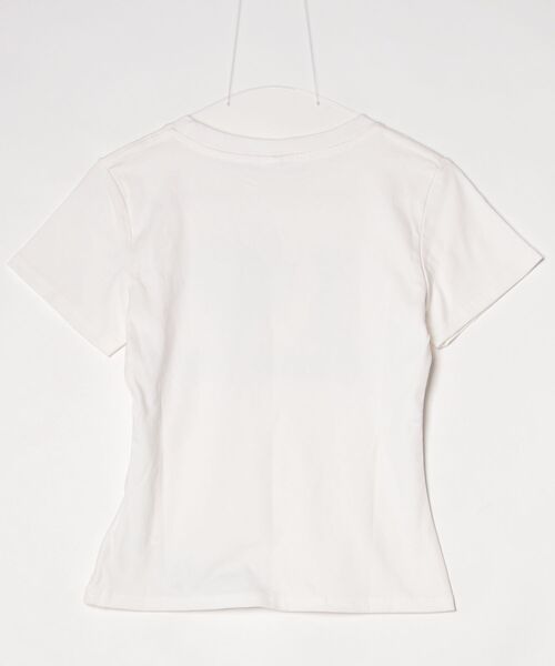 LYEON(リヨン)の「ドットハートプリントTシャツ(Tシャツ/カットソー・レディース・オフホワイト・MEDIUM/SMALL)」の13枚目の写真