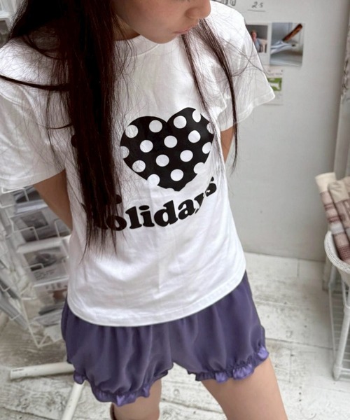 LYEON(リヨン)の「ドットハートプリントTシャツ(Tシャツ/カットソー・レディース・オフホワイト・MEDIUM/SMALL)」の14枚目の写真
