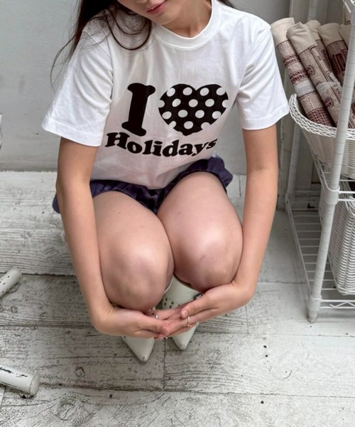 LYEON(リヨン)の「ドットハートプリントTシャツ(Tシャツ/カットソー・レディース・オフホワイト・MEDIUM/SMALL)」の15枚目の写真